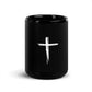 'The Cross' Black Glossy Coffee Mug