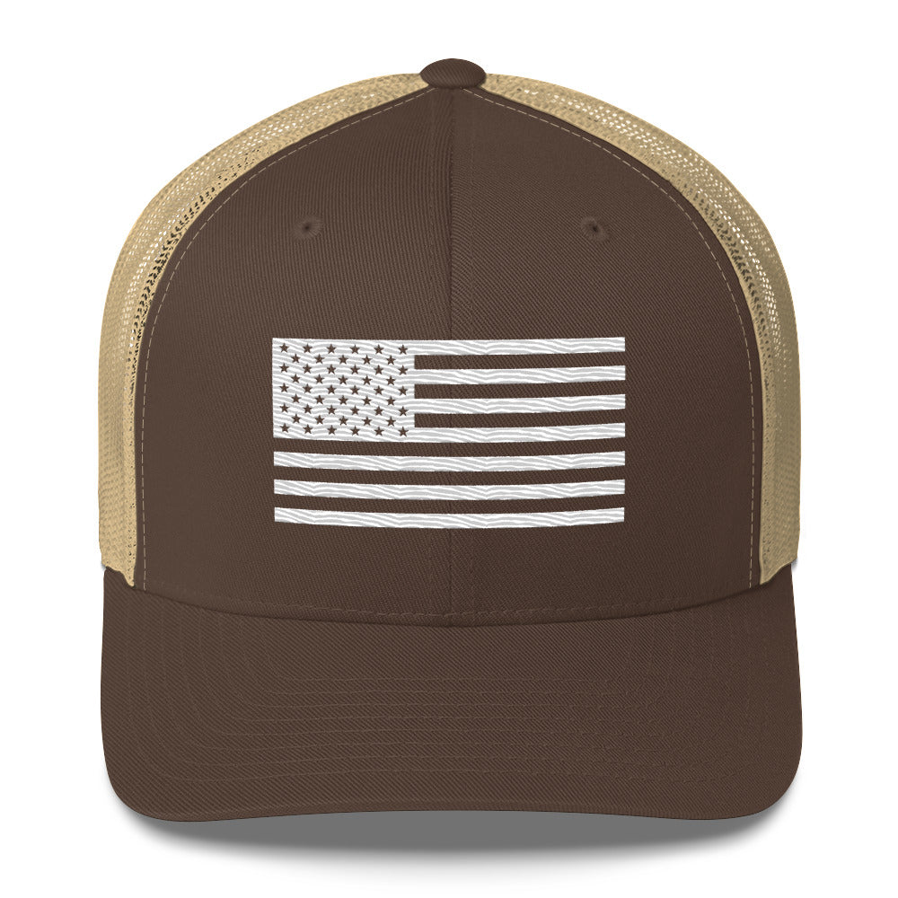 American Flag Trucker Hat