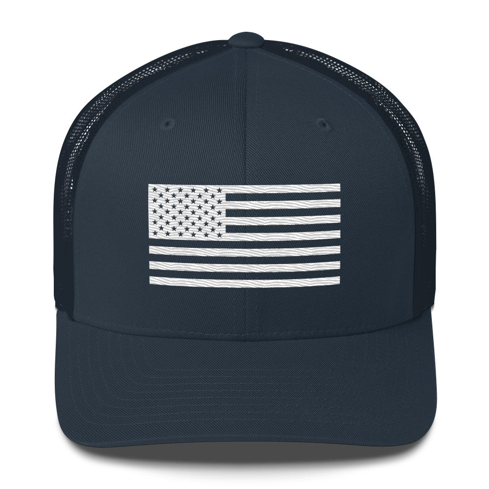 American Flag Trucker Hat