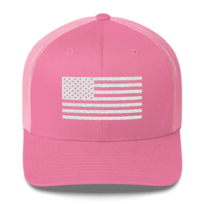 American Flag Trucker Hat