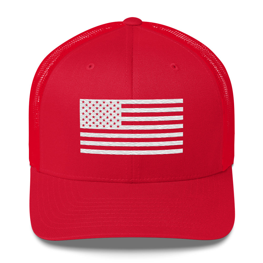 American Flag Trucker Hat